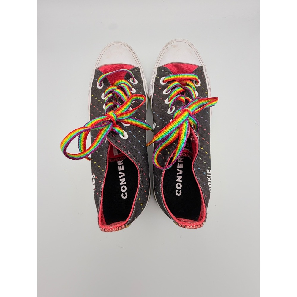 Converse Chuck Taylor All Star Rainbow Pride Lightning Bolt Low Top W-7 M-5